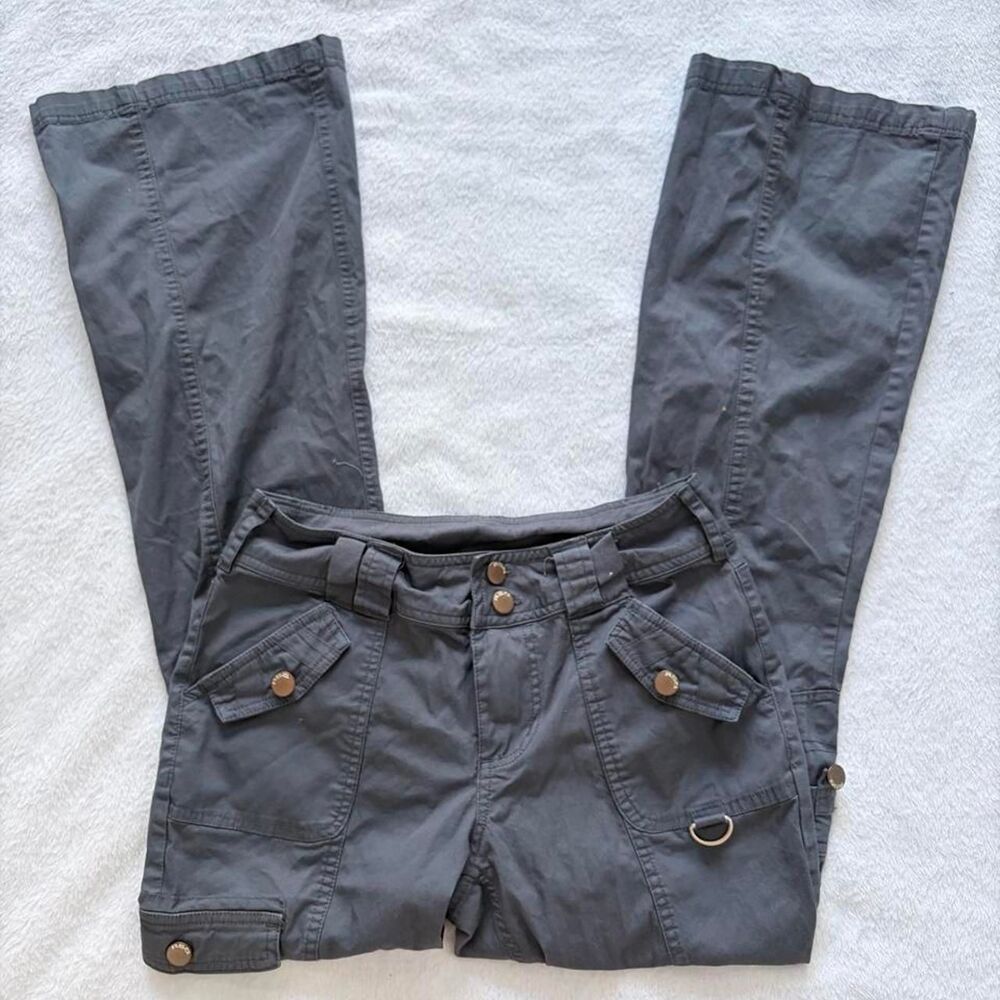RSQ Y2K Flare Cargo Pants Women's 26 Bootcut Vintage 2000s Boho Lowrise VTG